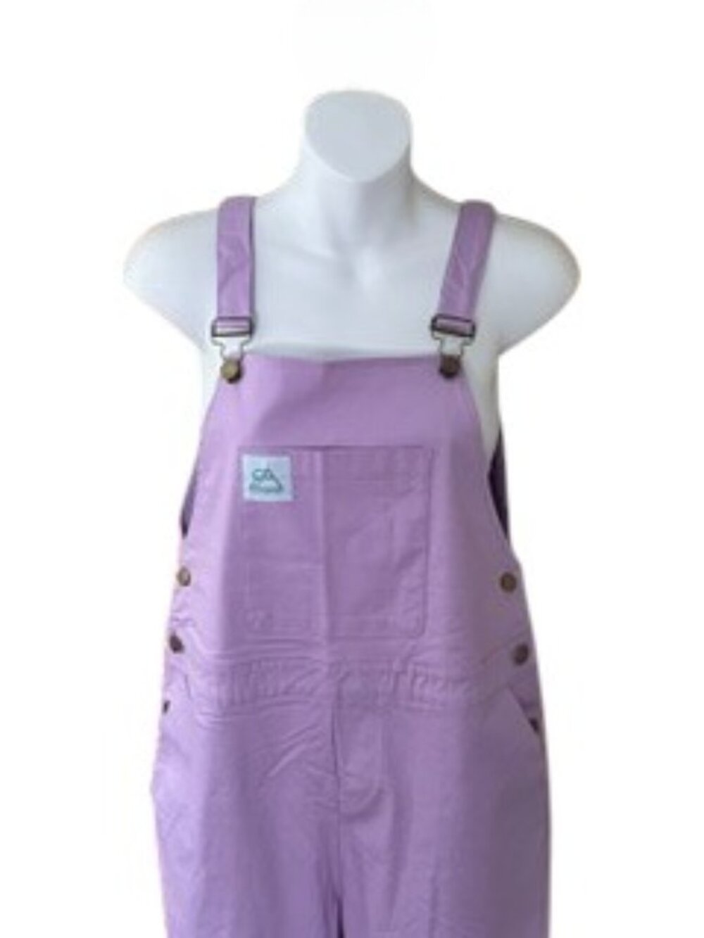 WILD WOODS Lavender Riverbank Overalls Size L NWT